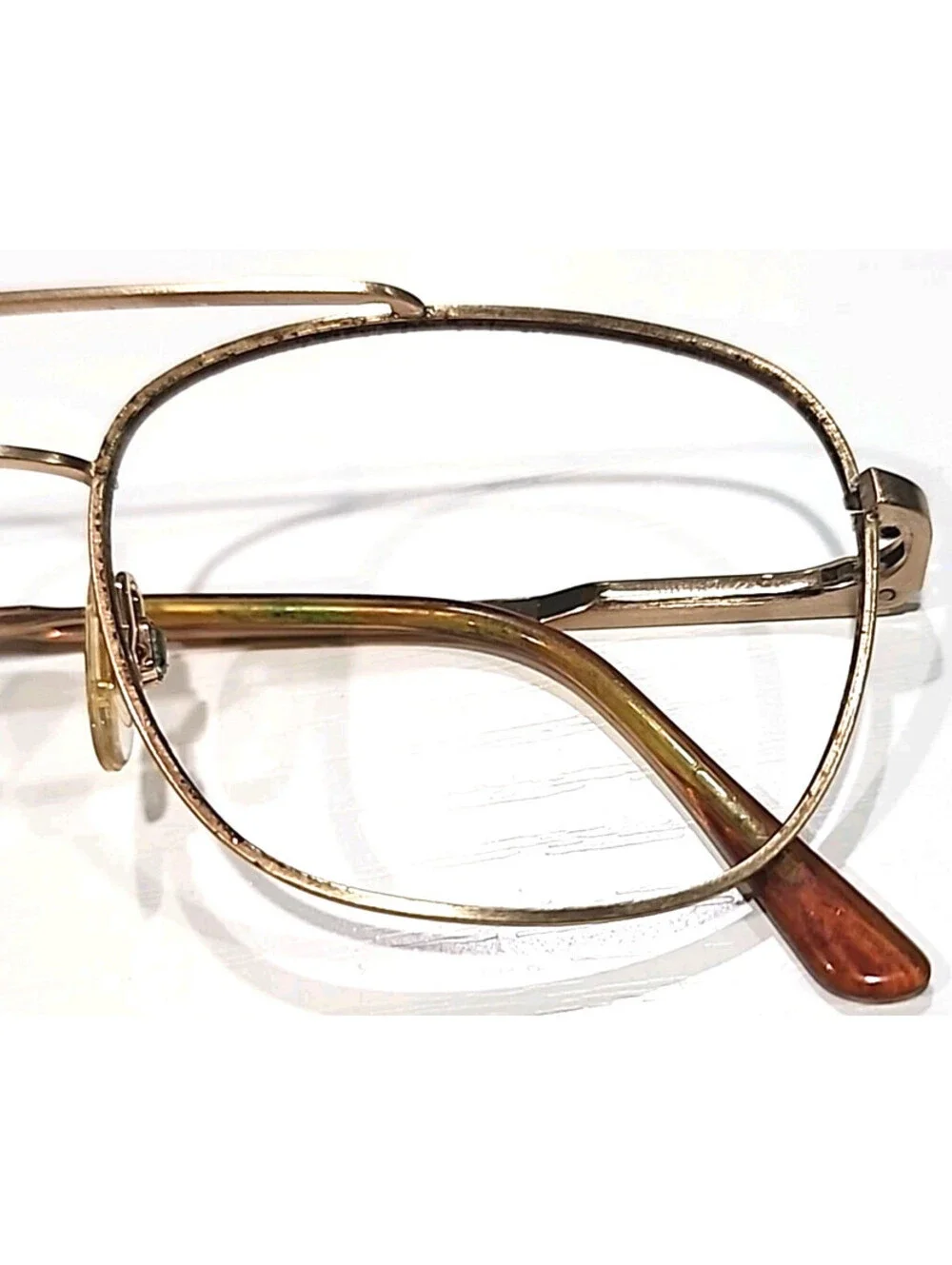 Randolph Engineering RE FGN No Lenses Gold Pilot Sunglasses Frame 52-20 140
